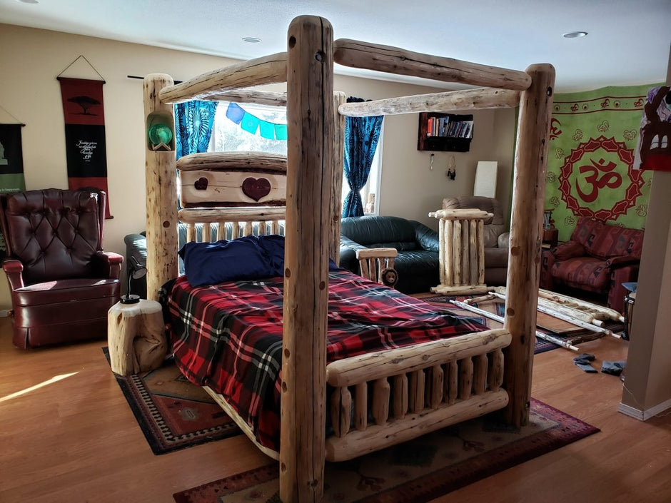 Hand-made rustic live edge and solid wood log furniture – Canadian Log ...