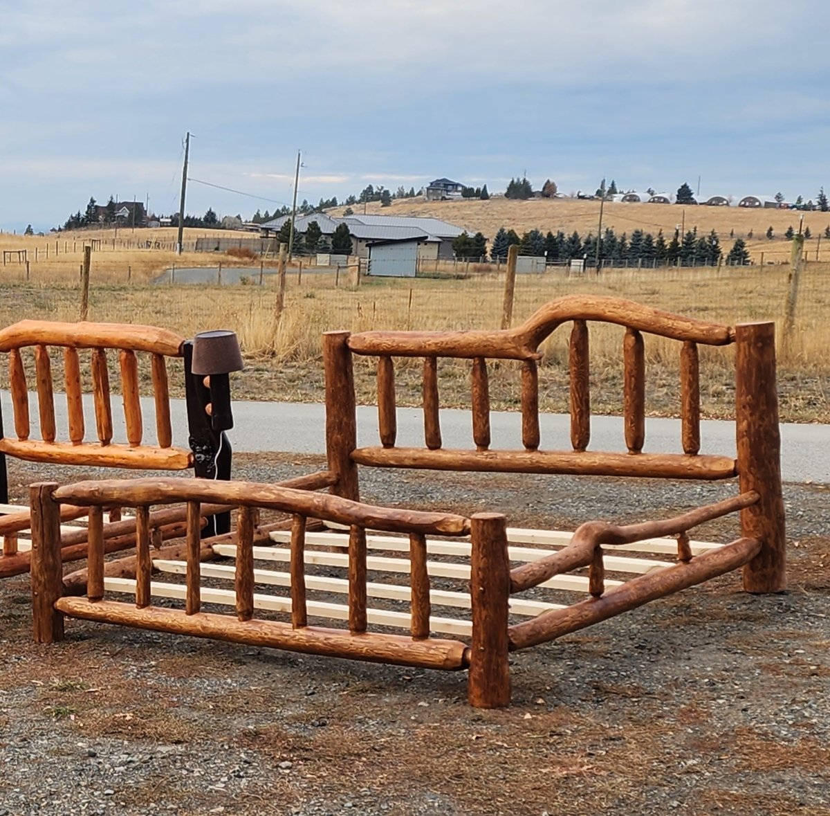 Log Bed Frame - Traditional - Canadian Log Furniture