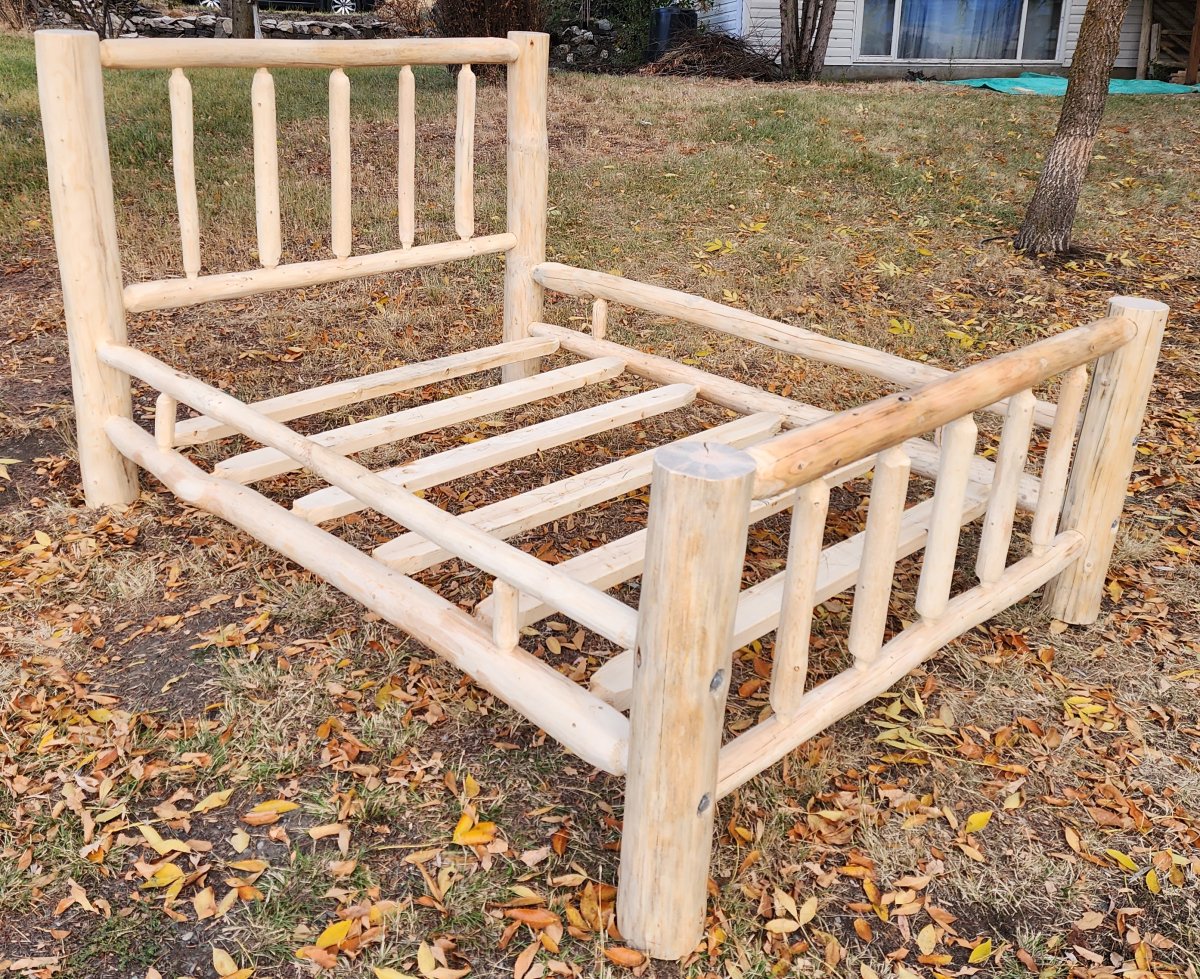 Log Bed Frame - Traditional - Canadian Log Furniture