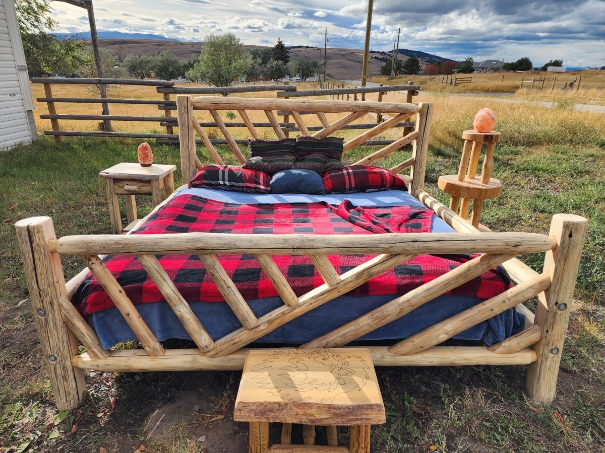 Log Bed Frame - Yellowstone - Canadian Log Furniture