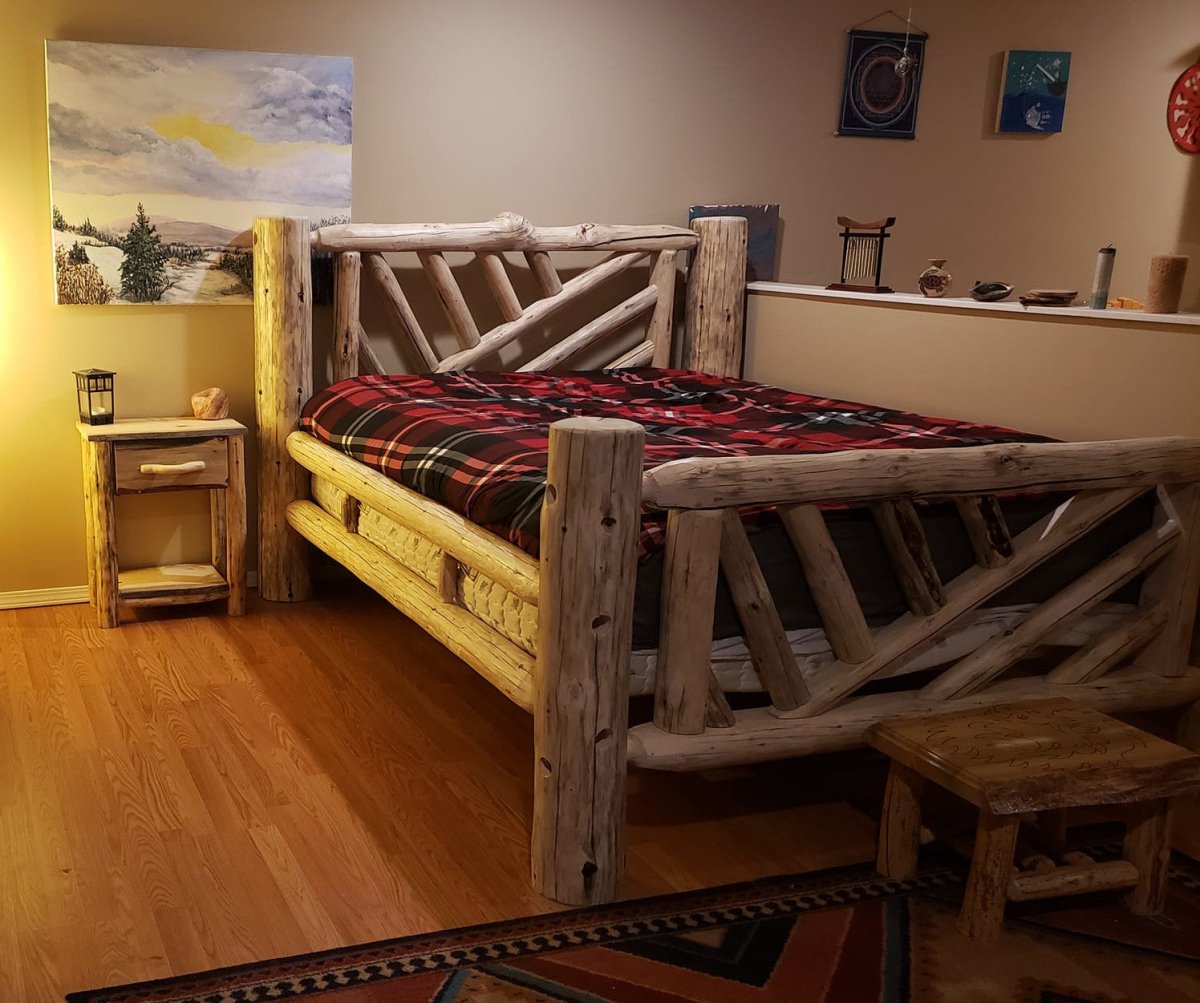 Log Bed Frame - Yellowstone - Canadian Log Furniture