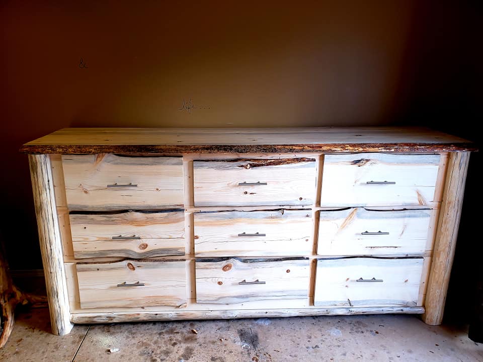 Log Dresser - Canadian Log Furniture