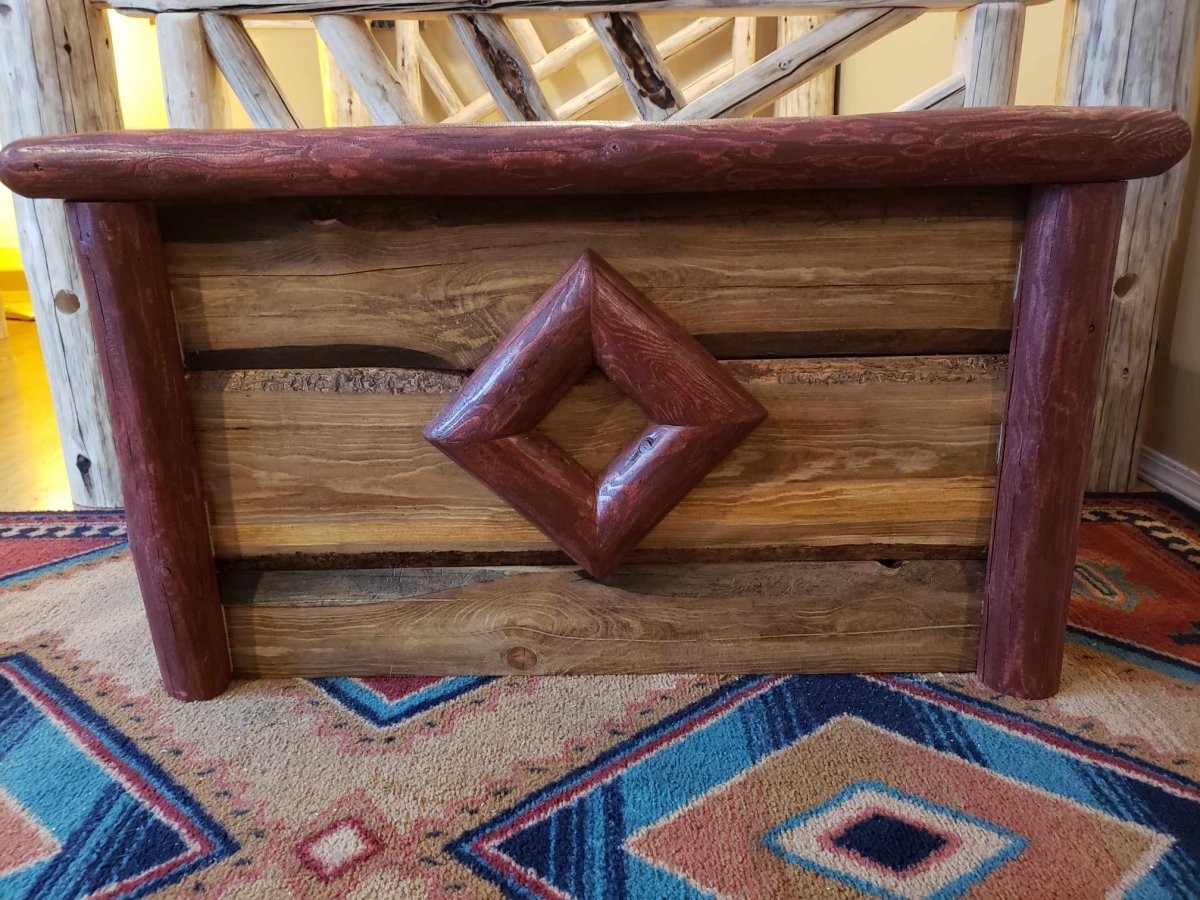 Log Toy/Blanket Chest - Canadian Log Furniture